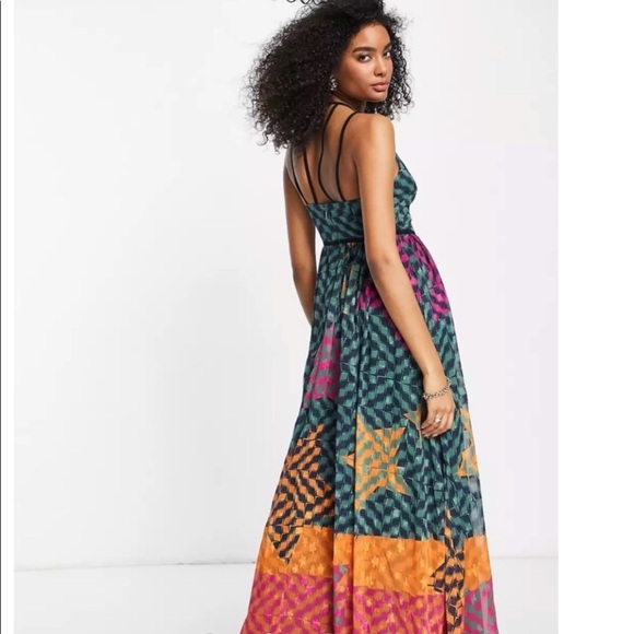 NWT TED BAKER ZOHZOH MAXI DRESS WITH JACQUARD TEXTURED DETAIL  US 8/10 TED SZ 3 - Picture 4 of 13